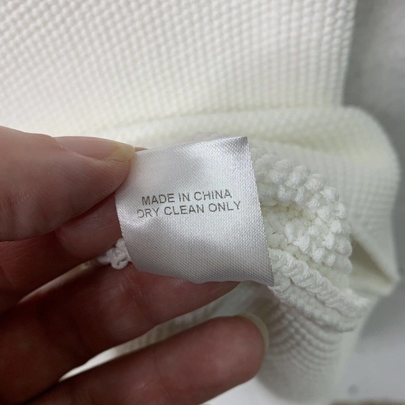 The Sei One Shoulder Cape Midi Pique Knit Sweater Dress Womens Size Medium $399 - Picture 14 of 15